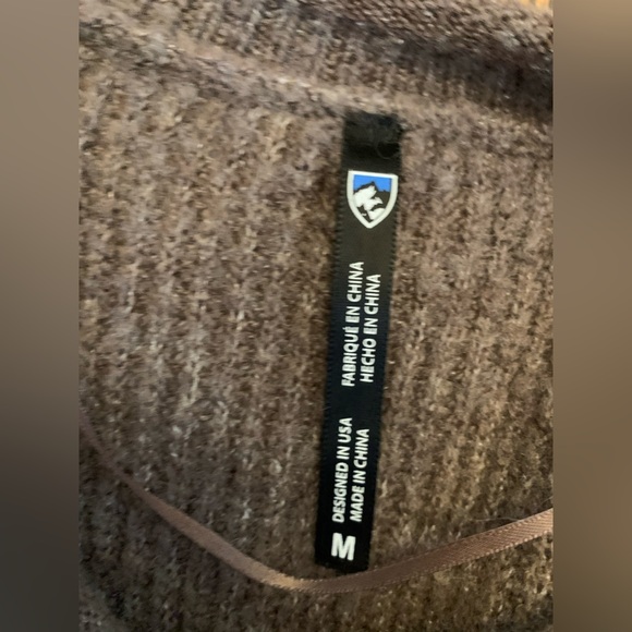 KUHL crewel long sleeve sweater wool blend pullover size medium - Picture 8 of 10